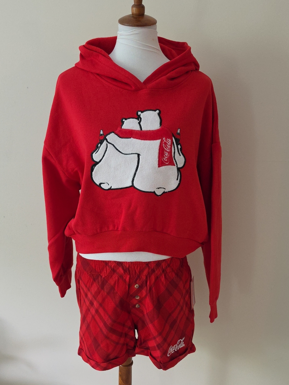 Coca Cola Brand New Red Set Hoodie & Short